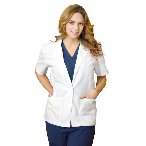 28" WOMEN'S LAB COAT SHORT SLEEVE Thumbnail